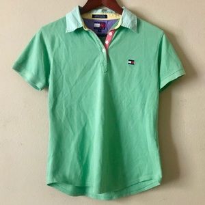 TOMMY HILFIGER Vintage Short Sleeve Green Polo